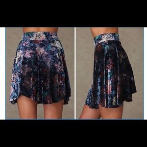 Free People Velvet Echoes Skirt